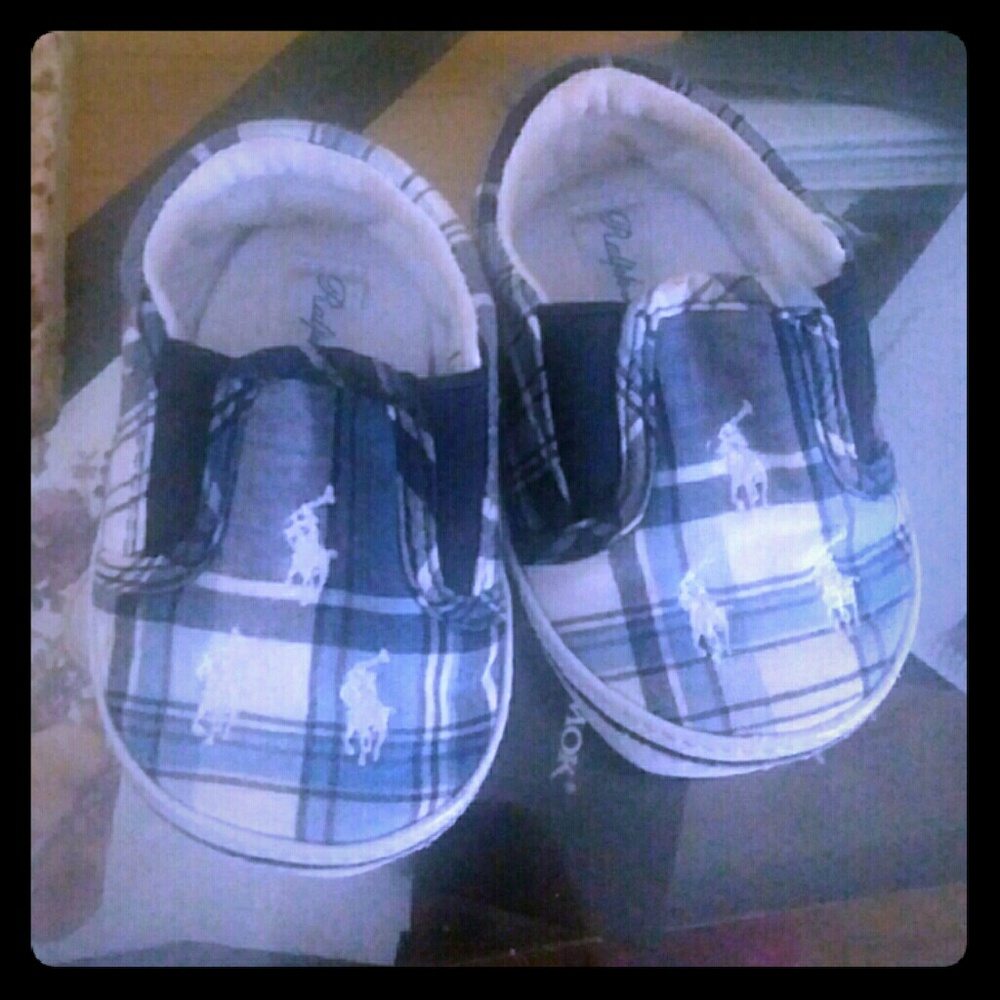 Cute Ralph Lauren Baby Boy Shoes Size 2c
